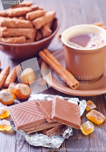 Image of coffee with chocolate