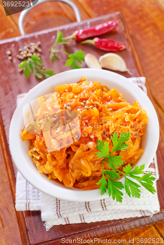 Image of fried cabbage