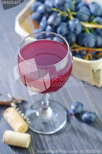 Image of homemade wine in glass