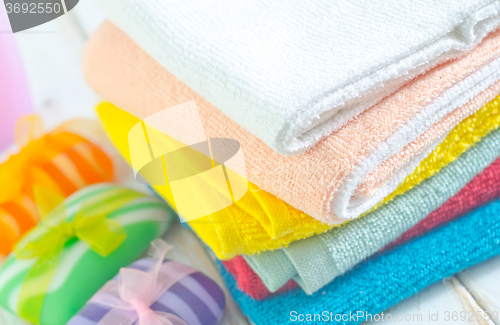 Image of color towels