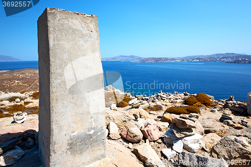 Image of famous   in delos greece the 