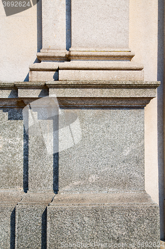 Image of abstract old column in the   marble brick