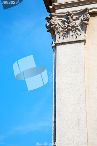 Image of abstract old column in the  country  and marble  