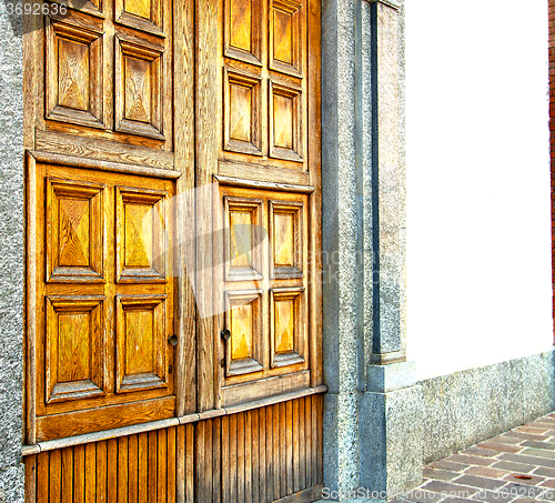 Image of old door in italy land europe architecture and wood the historic