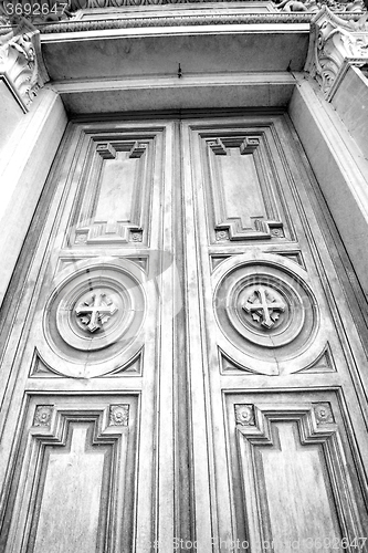 Image of old door in italy land europe architecture and wood the historic