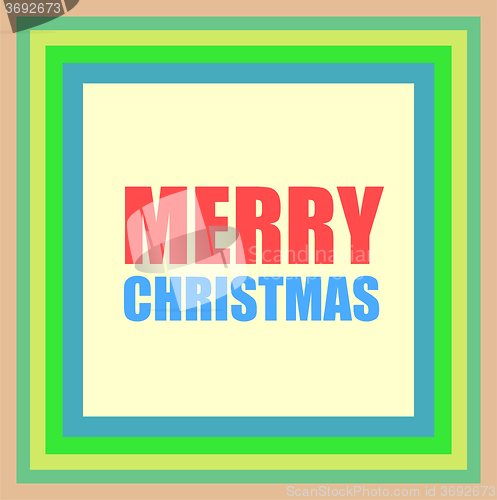 Image of Vector Merry Christmas greeting card - holidays lettering,  Happy New Year design