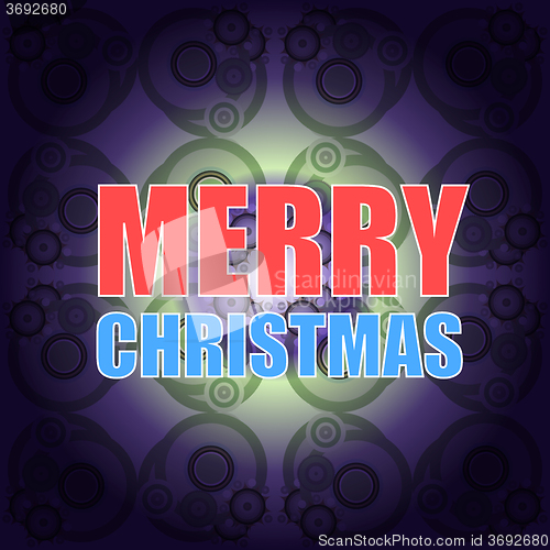 Image of Classic Holiday Vector Lettering Series. Merry Christmas and Happy New Year greetings card