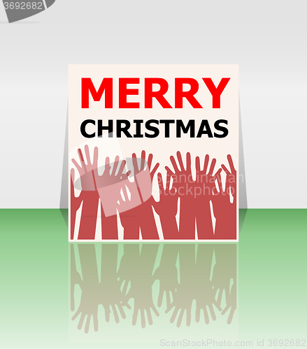 Image of Holiday Vector Card, Merry Christmas, Happy New Year