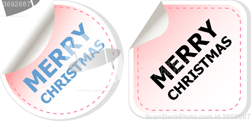 Image of Merry christmas web icon. creative concept vector background for Web and Mobile Applications, Happy New Year. Illustration template design, holiday infographic, page, banner. 