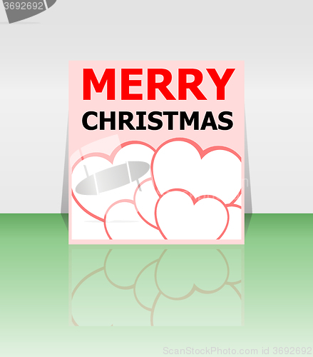 Image of Holiday Vector Card, Merry Christmas, Happy New Year