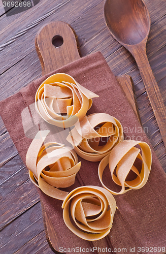 Image of raw pasta