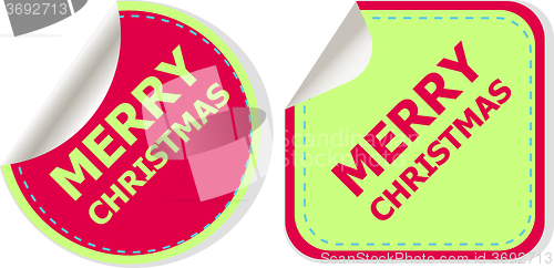 Image of Merry christmas web icon. creative concept vector background for Web and Mobile Applications, Happy New Year. Illustration template design, holiday infographic, page, banner. 