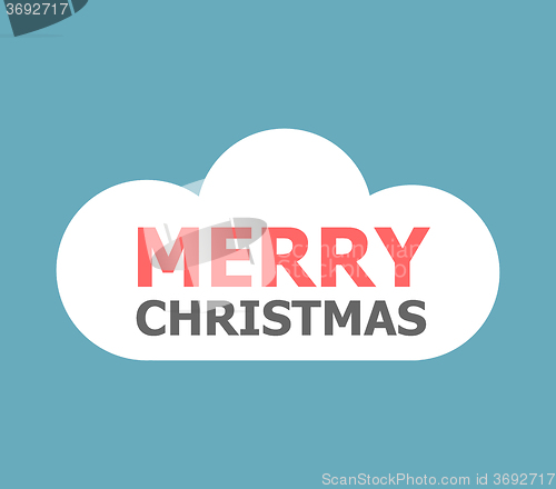 Image of Merry Christmas - unique xmas design element. Great design element for congratulation cards, banners and flyers. Happy new year