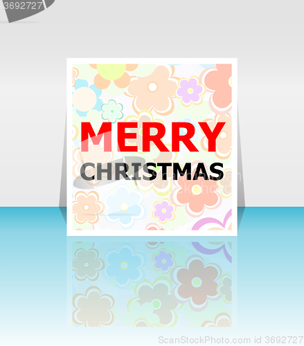 Image of Holiday Vector Card, Merry Christmas, Happy New Year