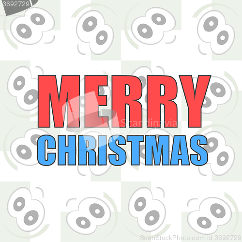 Image of Merry christmas card design. creative concept vector background for Web and Mobile Applications, Happy New Year. Illustration template design, business infographic, page, banner. 