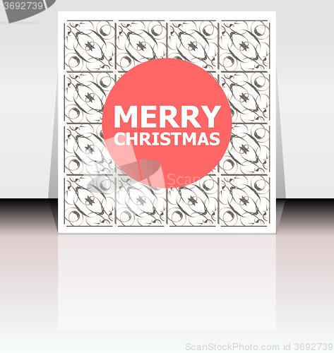 Image of Vector Merry Christmas greeting card - holidays lettering,  Happy New Year design