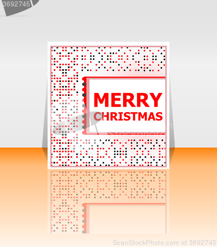 Image of Holiday Vector Card, Merry Christmas, Happy New Year