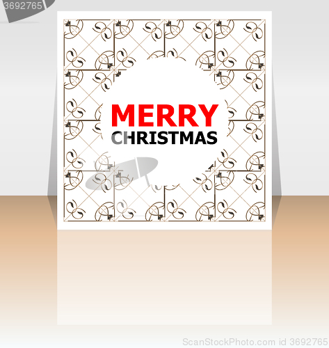 Image of Vector Merry Christmas greeting card - holidays lettering,  Happy New Year design