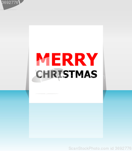 Image of Holiday Vector Card, Merry Christmas, Happy New Year