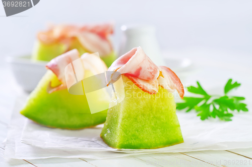 Image of melon and ham