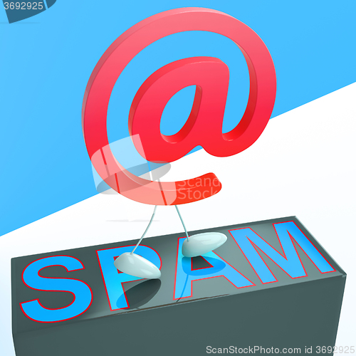 Image of At Sign Spam Shows Malicious Spamming