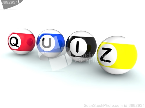 Image of Quiz Word Shows Test Or Quizzing