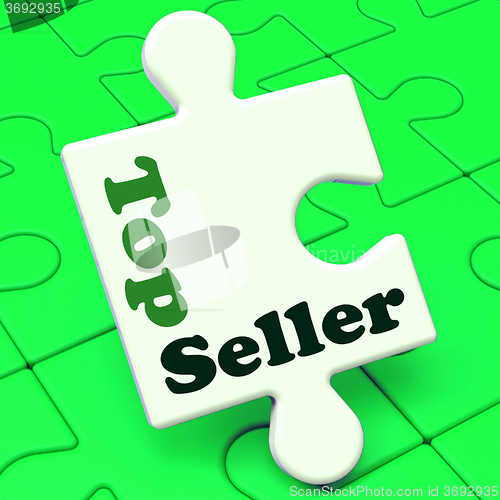 Image of Top Seller Puzzle Shows Best Premium Services Or Product