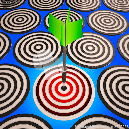 Image of Target Shows Winning Strategy Precision And Excellence