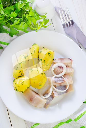 Image of potato and herring