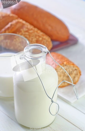 Image of milk in bottle