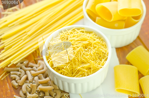 Image of raw pasta