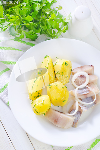 Image of potato and herring