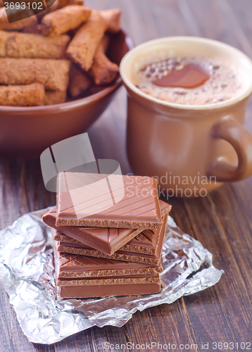 Image of coffee with chocolate