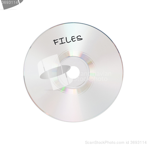 Image of CD or DVD isolated