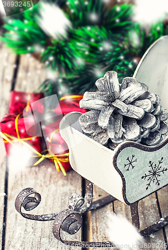 Image of Christmas Santa's sleigh