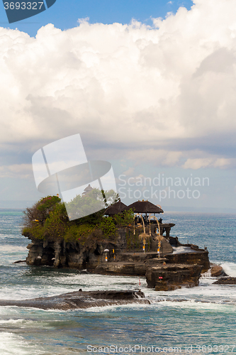 Image of Tanah Lot Temple on Sea in Bali Island Indonesia