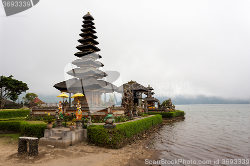 Image of Pura Ulun Danu water temple on a lake Beratan. Bali