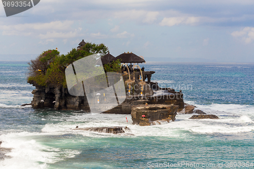 Image of Tanah Lot Temple on Sea in Bali Island Indonesia