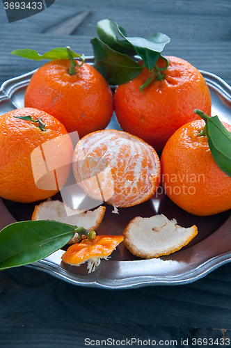 Image of Mandarin orange fruit typical of winter