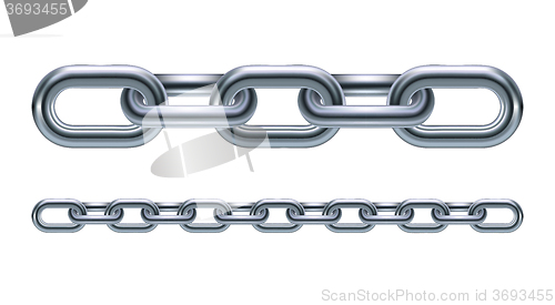 Image of Metal chain links
