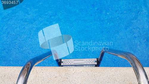 Image of Ladder of a swimming pool