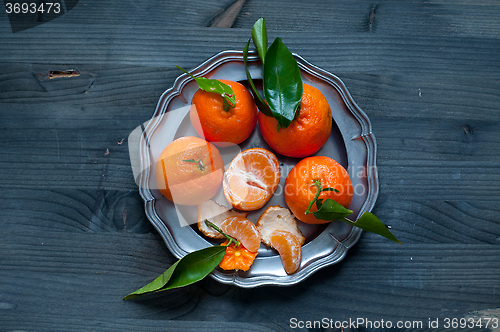 Image of Mandarin orange fruit typical of winter