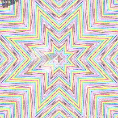 Image of Bright color lines star pattern