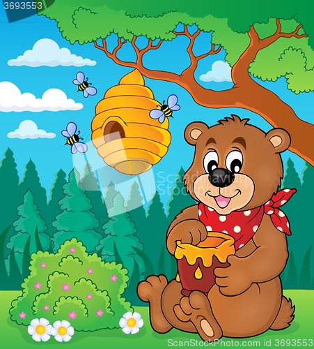 Image of Bear with honey theme image 2