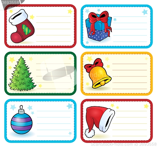 Image of Christmas name tags collection 4
