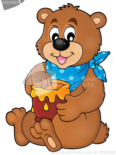 Image of Bear with honey theme image 1
