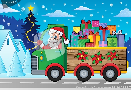 Image of Christmas truck theme image 2