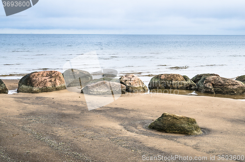 Image of Rocky beach on the Gulf of Finland. Estonia