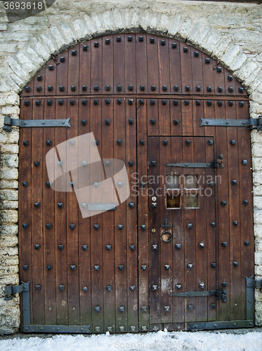 Image of Ancient wooden gate