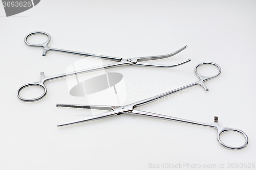 Image of Medical hemostat and Kocher's forceps